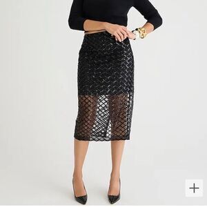 NWT J Crew Sequin Skirt, Size 22